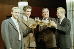  Borys Szyc (Bucefał),  Andrzej Zieliński (Wiktor), Krzysztof Kowalewski (Kierownik), Piotr Adamczyk (Tolek Uhde) - ''Bambini di Praga''<br/> fot. Michał Englert  