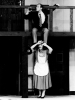 Krzysztof Wakuliński – Garry Lejeune (Roger Tramplemain), Marta Lipińska -   Dotty Otley ( Mrs Clackett)<br/> fot. Andrzej Krynicki