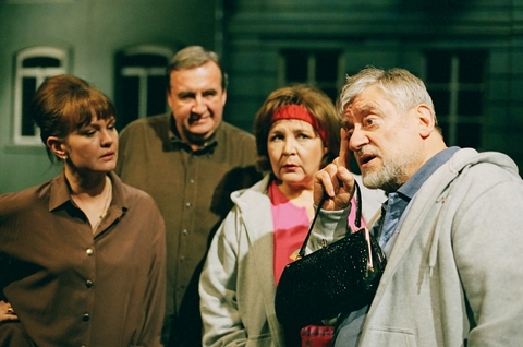 Agnieszka Pilaszewska (Pani Cholley), Krzysztof Kowalewski (Pan Cholley), Marta Lipińska (Pani Bouvier), Janusz Michałowski (Pan Bouvier) 