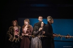 Weronika Nockowska ( Kurwa z Pieprzykiem), Kinga Tabor (Kurwa z Brodawką), Mateusz Król (Stary), Kamila Kuboth (Stara), Maciej Kowalik (Furman)<br/> fot. Magda Hueckel