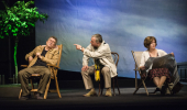 Andrzej Zieliński (Tierry), Leon Charewicz (Gilles), Agnieszka Pilaszewska (Françoise)<br/> fot. Magda Hueckel